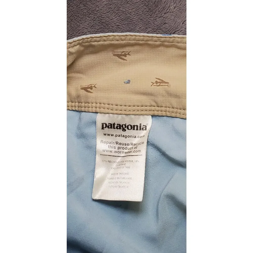 Patagonia Board Shorts Mens Sz M-L Blue Stretch Swim Trunks Surf Quick Dry Beach